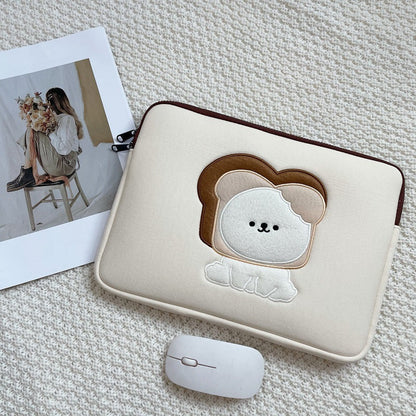 Cute Embroidered Laptop Sleeve Computer Liner Bag