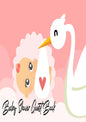 Baby Shower Guest Book: Stork Delivers Baby Girl Pink - Baby Shower Party Guest Book Gift For Family & Friends & Guests To Sign and Leave Thei - Paperback