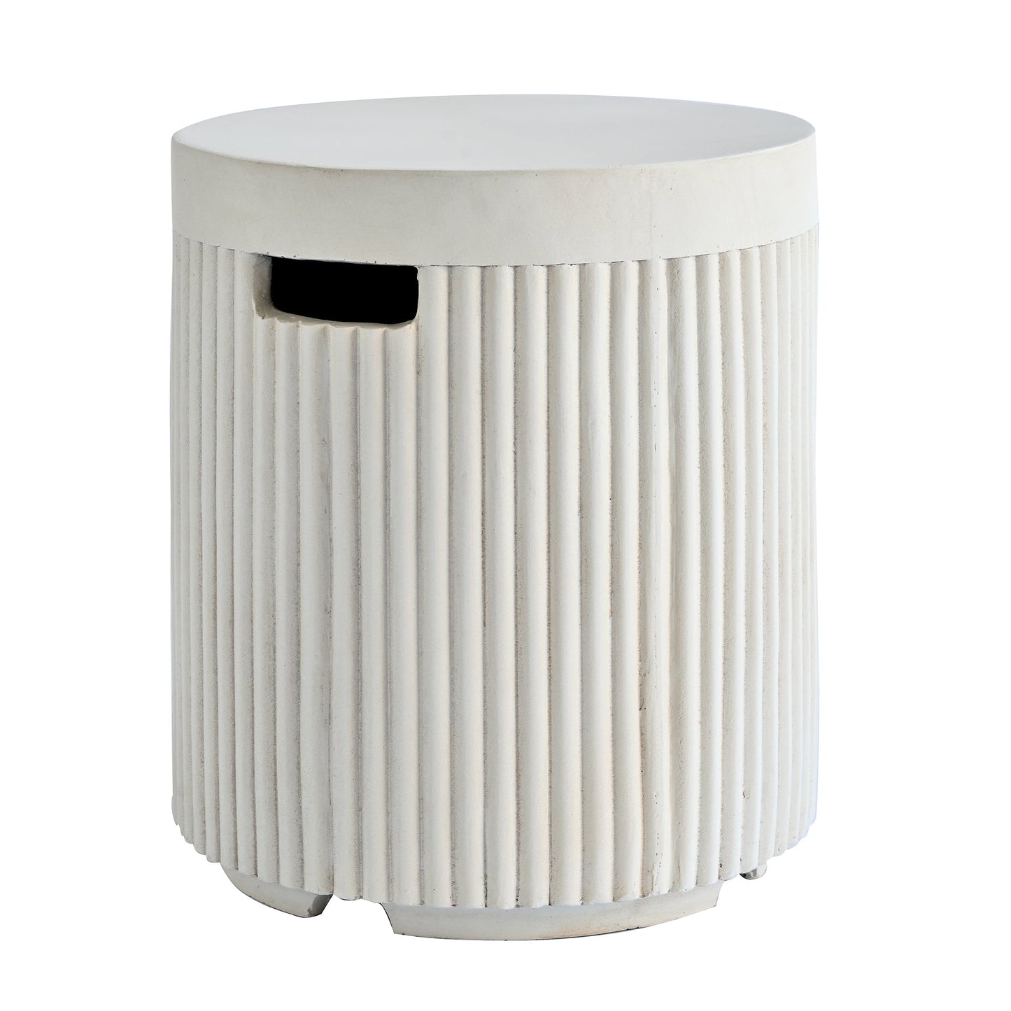 Fire Pit Propane Round MGO 50000 BTU with Tank Cover Table 38.19 In