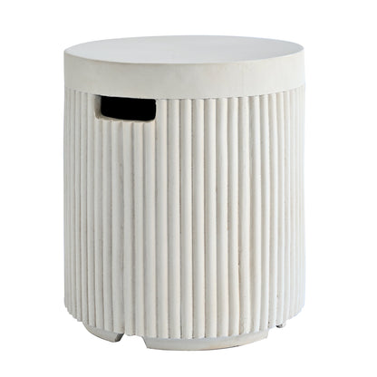 Fire Pit Propane Round MGO 50000 BTU with Tank Cover Table 38.19 In