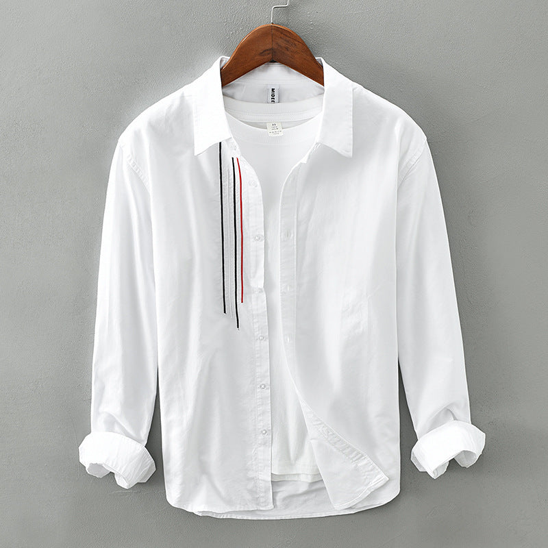 Cotton Long-sleeve Simple Handsome Casual And Versatile Shirt Jacket
