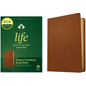 NLT Life Application Study Bible, Third Edition (Genuine Leather, Brown, Red Letter) - Leather