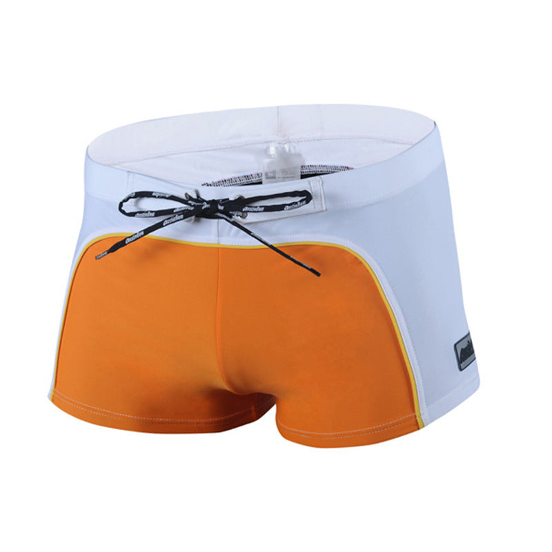 Mens Nylon Boxer Swim Trunks