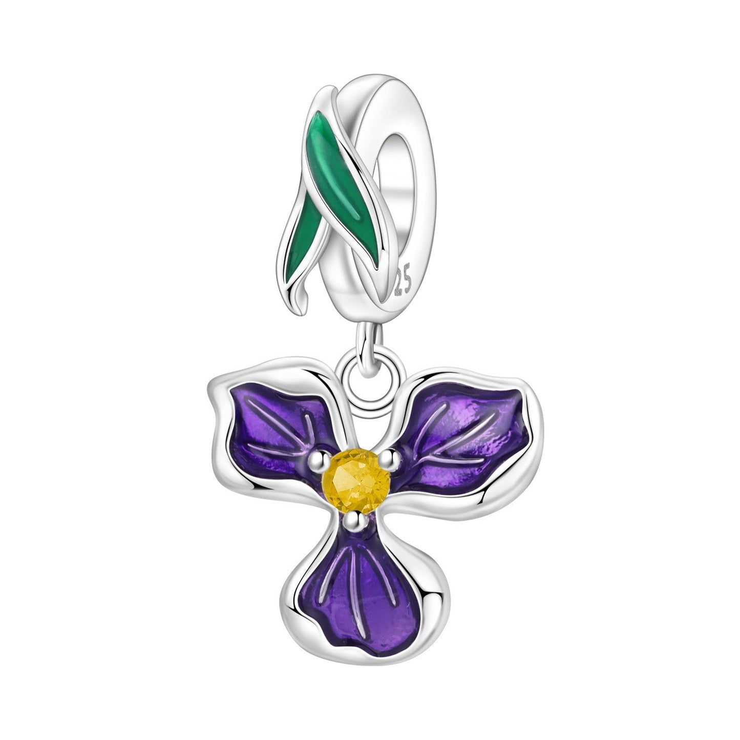 Lily Of The Valley Iris And Spinning Flower DIY Bracelet Pendant Accessories