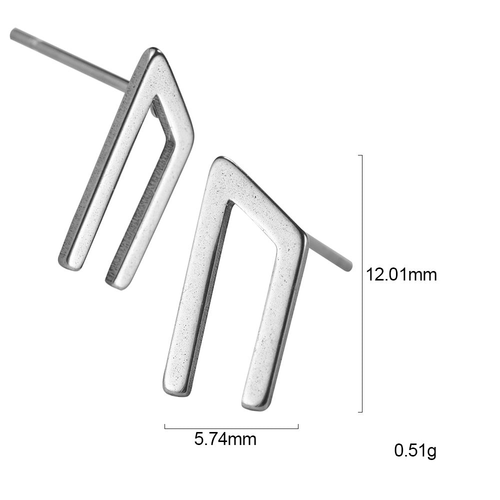 Nordic Rune Letter Earrings Made Of Stainless Steel