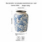 Blue And White Porcelain Vintage Ice Cracked Vase