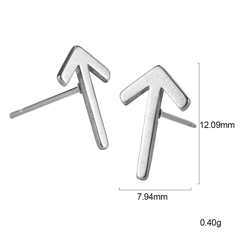 Nordic Rune Letter Earrings Made Of Stainless Steel