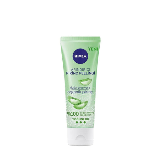 Nivea Exfoliating Body Scrub with Rice Extract - Gentle Exfoliant for Sensitive Skin, 2.54 fl oz
