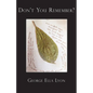 Don't You Remember? - Paperback