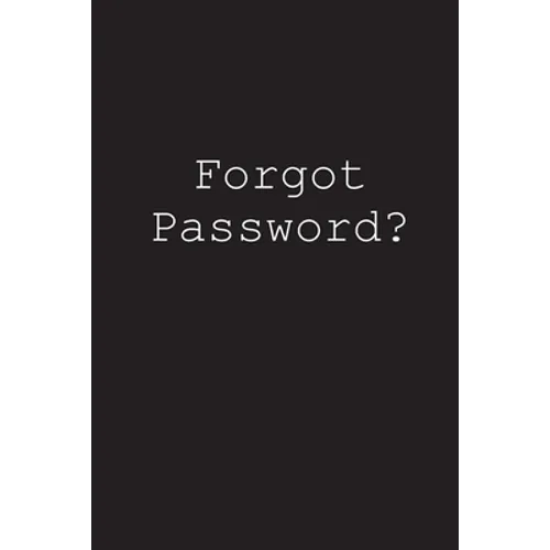 Forgot Password?: An alphabetized login tracker - Paperback