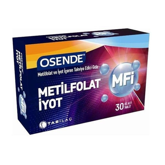 Osende Methylfolate + Iodine Sublingual Tablets - Prenatal Vitamins for Healthy Fetal Development & Thyroid Function - Dietary Supplement