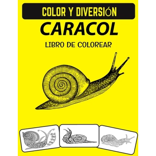 Libro de colorear de caracol: Fantástico libro para colorear caracol animal marino - Paperback