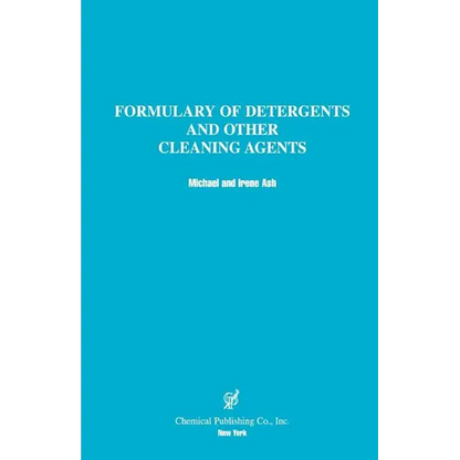 Formulary of Detergents & Other Cleaning Agents - Paperback