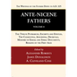 Ante-Nicene Fathers: Translations of the Writings of the Fathers Down to A.D. 325, Volume 8 - Paperback
