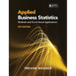 Applied Business Statistics 5e: Methods and Excel-based Applications - Paperback