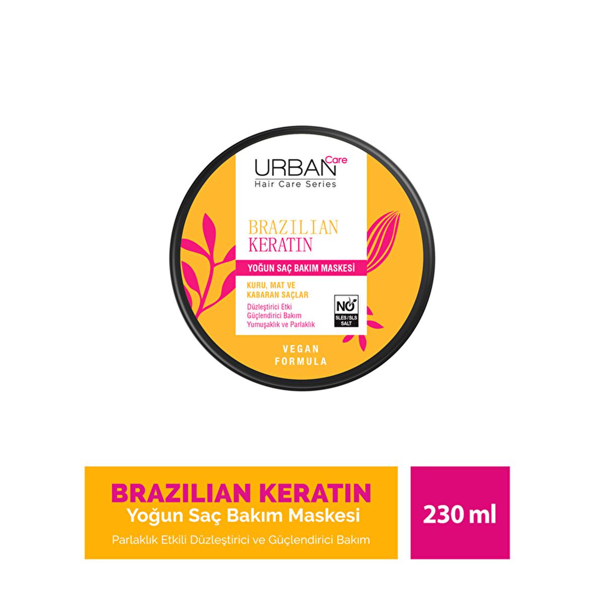 Urban Care Keratin Hair Care Mask - Intensive Nourishment, Vegan, Dermatologically Tested