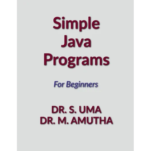Simple Java Programs - Paperback