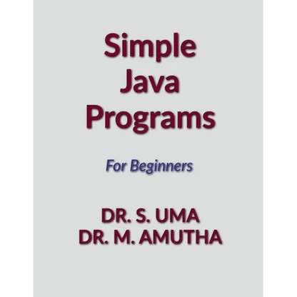 Simple Java Programs - Paperback