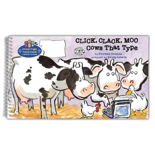 Click, Clack, Moo: Cows That Type (Storytime Together Edition) - Spiral