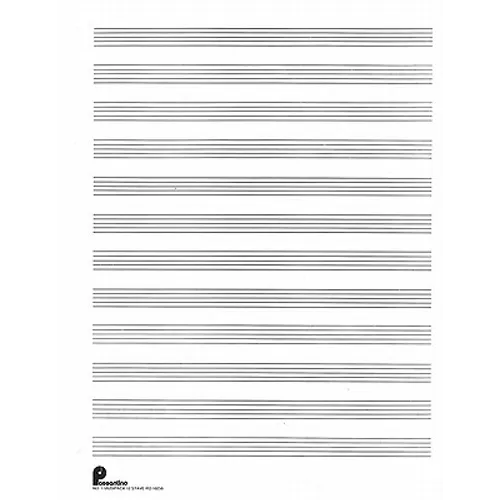 Musipack 3 Ring Filler No. 1 - 12-Stave Manuscript Paper Passantino Music Staff Paper 96 Pages - Paperback