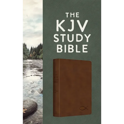 The KJV Study Bible [Chesnut Brown Fish] - Imitation Leather
