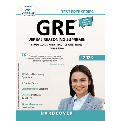 GRE Verbal Reasoning Supreme: Study Guide with Practice Questions - Hardcover
