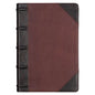 KJV Giant Print Full-Size Bible Two-Tone Brandy/Brown Full Grain Leather - Leather