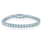 9 Ct Genuine Round-Cut Real Diamond Tennis Bracelet 7" 14K White Gold