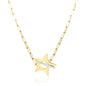 Diamond Star Pendant Necklace in 18K Gold-Plated Sterling Silver
