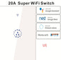 Smart WIFI water heater touch switch mobile phone remote control high power switch