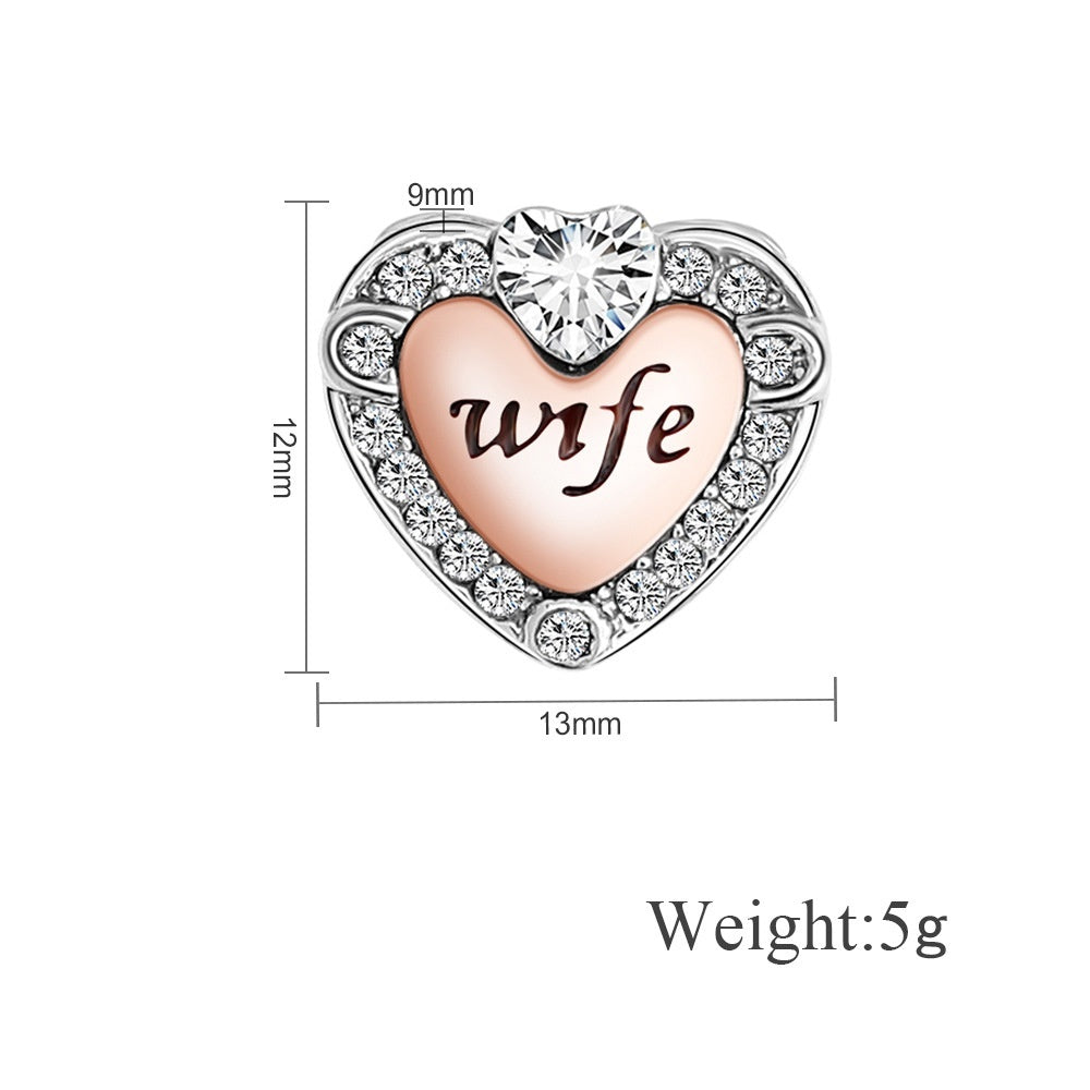 European And American-style Blush-pink Multi-strand Bracelet Couples Crystal Bracelet