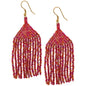 Brilliant Fringe Beaded Earrings