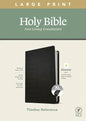 NLT Large Print Thinline Reference Bible, Filament Enabled Edition (Red Letter, Leatherlike, Black, Indexed) - Imitation Leather