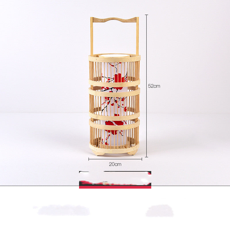 Japanese Bamboo LED Floor Lamp