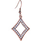 ELLE? Jewery Antique Copper Crystal Rhinestone DIAMOND Earrings