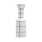 Modern Simple Nordic Creative Home White Ceramic Vase Fashion Stripe Handicraft Ornament Home Decoration