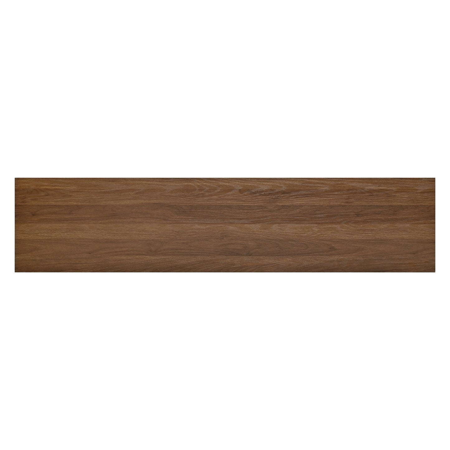 TV Stand Modern Walnut Top Gray Brick MDF Sliding Door Fits 70 In TV 66.9 In