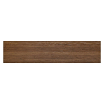 TV Stand Modern Walnut Top Gray Brick MDF Sliding Door Fits 70 In TV 66.9 In