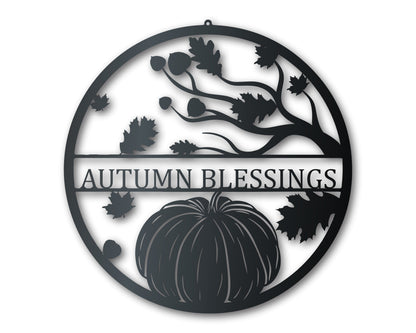 Custom Metal Autumn Day Wall Art | Indoor Outdoor | Up to 36" | Over 20 Color Options
