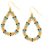 Double Beaded Teardrop Earrings