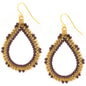Double Beaded Teardrop Earrings