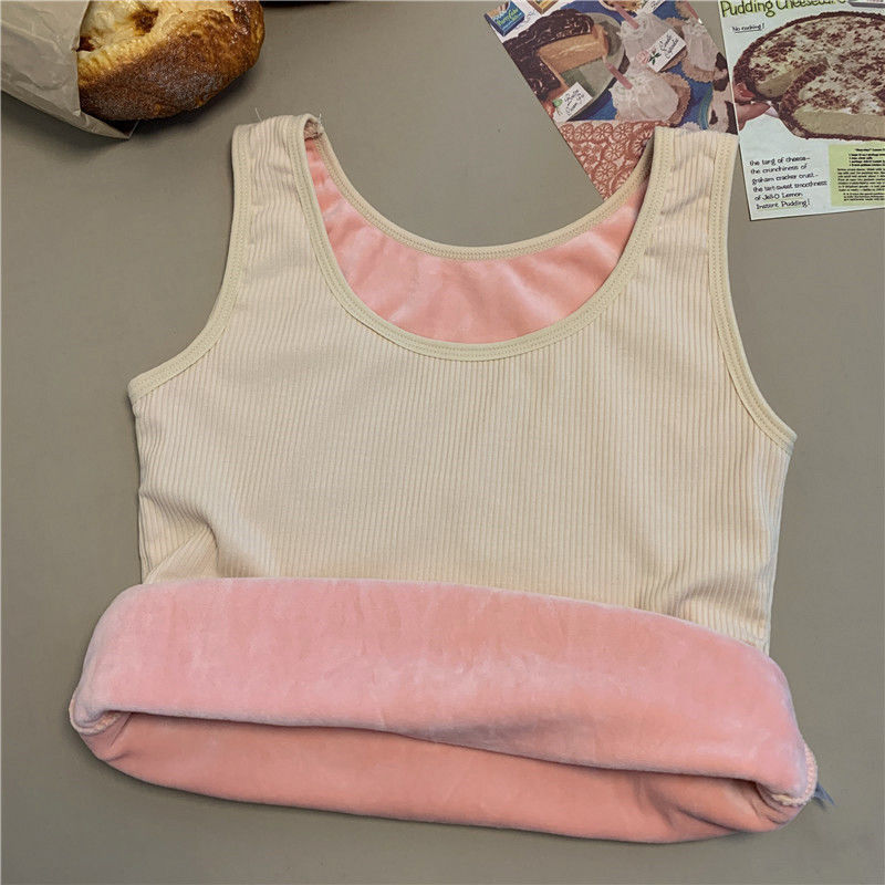 Womens Padded Thermal Figure-hugging Base Layer In A Solid Color