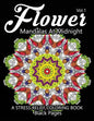 Flower Mandalas at Midnight Vol.2: Black pages Adult coloring books Design Art Color Therapy - Paperback