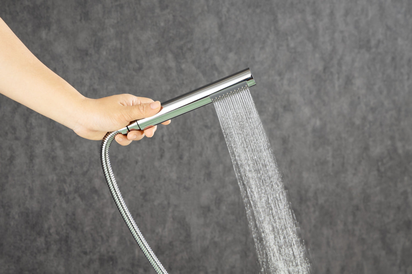 Single Handle Floor Mounted Tub Faucet Chrome