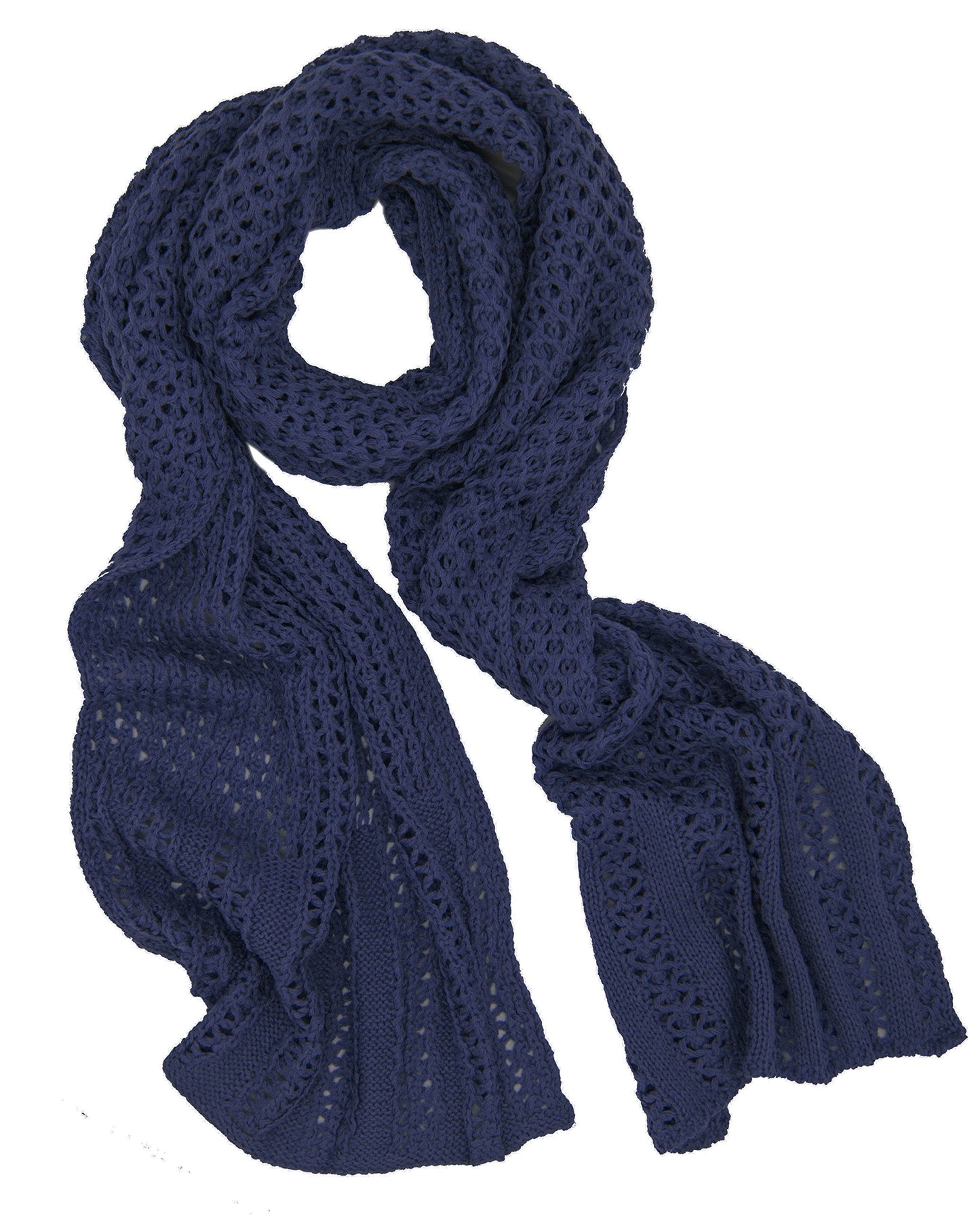 stylesilove Classic Knitted Women Solid Color Oblong Scarf