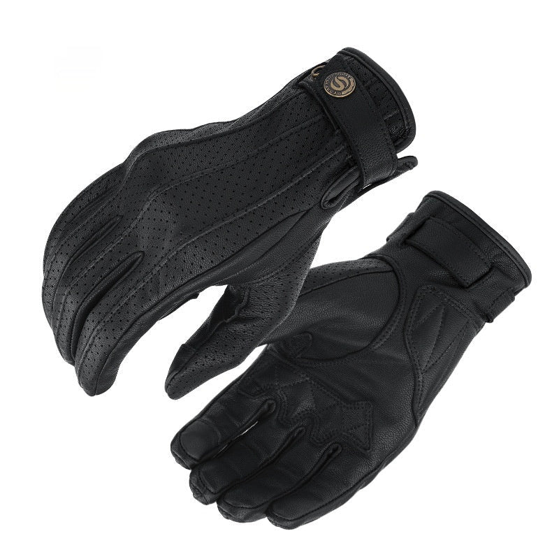 Motorcycle Gloves Chamois Leather For Men And Women