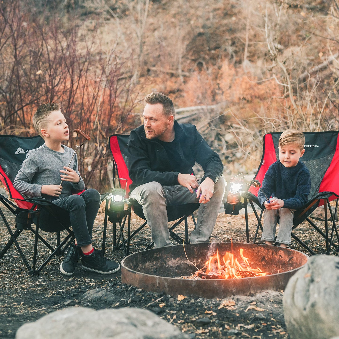 MalloMe Smores Sticks for Fire Pit -Rotating 34 inch Marshmallow Roasting Sticks Smores Kit Outdoor -Accessories for Campfire- Smore Skewers Hot Dog Fork, Camping Essentials Bonfire Gear Long (6 Pack)