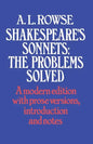 Shakespeare's Sonnets: The Problems Solved - Paperback