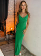 Backless Cowl Neck Cami Dress with Ruched Detail