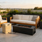 Rectangular Propane Fire Pit 40000 BTU 41.9" Black Gray MGO